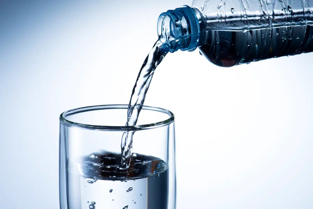 water in a glass